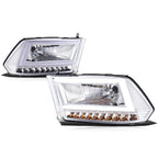 C-Shape LED Tube DRL Headlights for Dodge Ram 1500 2500 3500 (2009–2024)