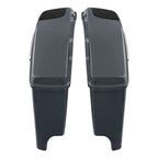 5" Stretched Hard Saddlebags for Harley Touring (2014–Present) Gunship Gray