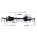 SurTrack CV Axle Shaft for Hyundai Elantra (2011–2016) HY-8237