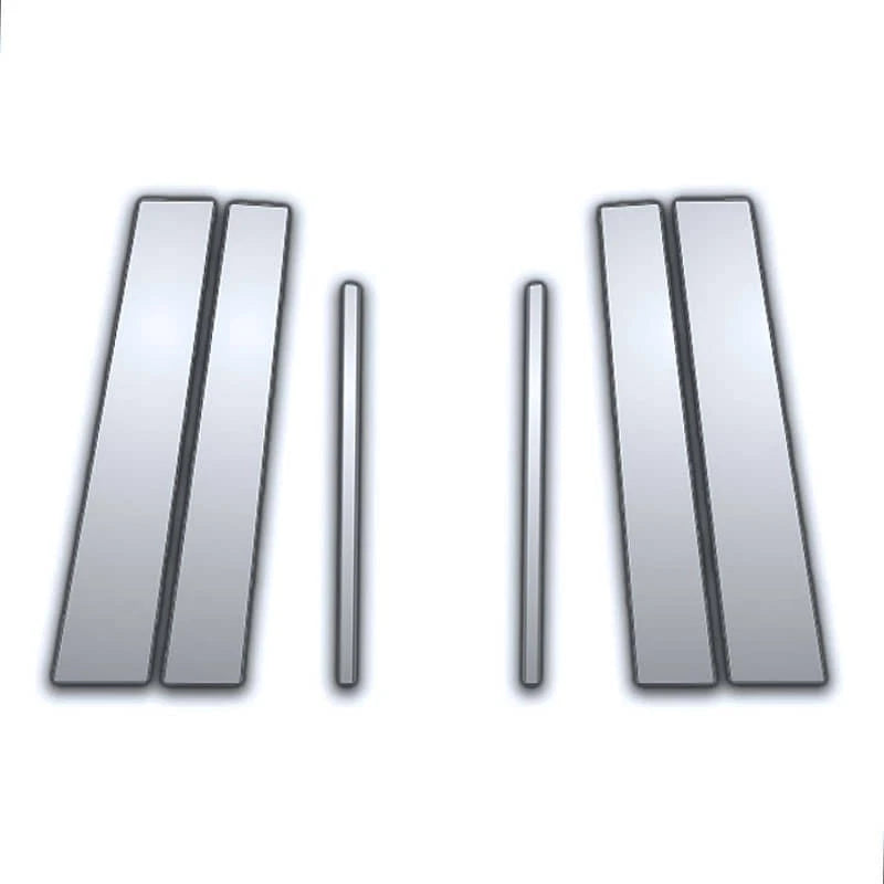 6 Pc Chrome Pillar Post Covers for Toyota Highlander (2001–2007)