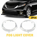 2X Fog Light Bezel Lamp Cover for Toyota Sienna SE (2011–2017) Chrome Trim