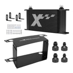 Transmission Oil Cooler Kit for Universal Applications (10AN, Aluminum, Black)