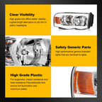 LED DRL Headlight Assembly for Dodge Ram 1500 (2002–2005)