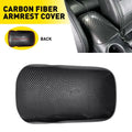Carbon Fiber Armrest Box Storage Pad Cover for Ford Mustang (2015–2025)
