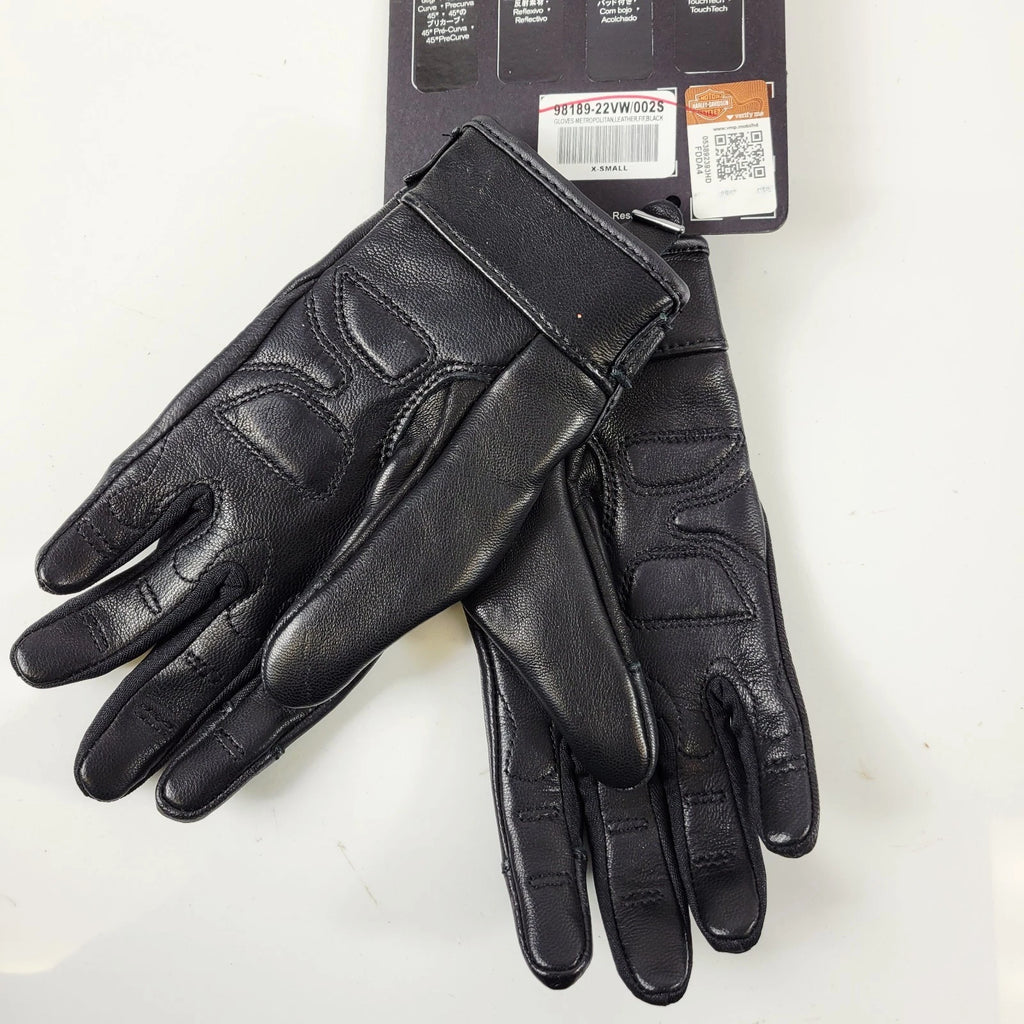 Full-Finger Leather Gloves for Harley-Davidson (98189-22V)