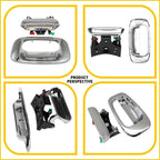 Chrome Tailgate Handle & Bezel Lock Set for Chevy Silverado/Sierra (1999-2007)