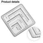 2X 75 Inch Transparent Ruler for Surveying and Engineering