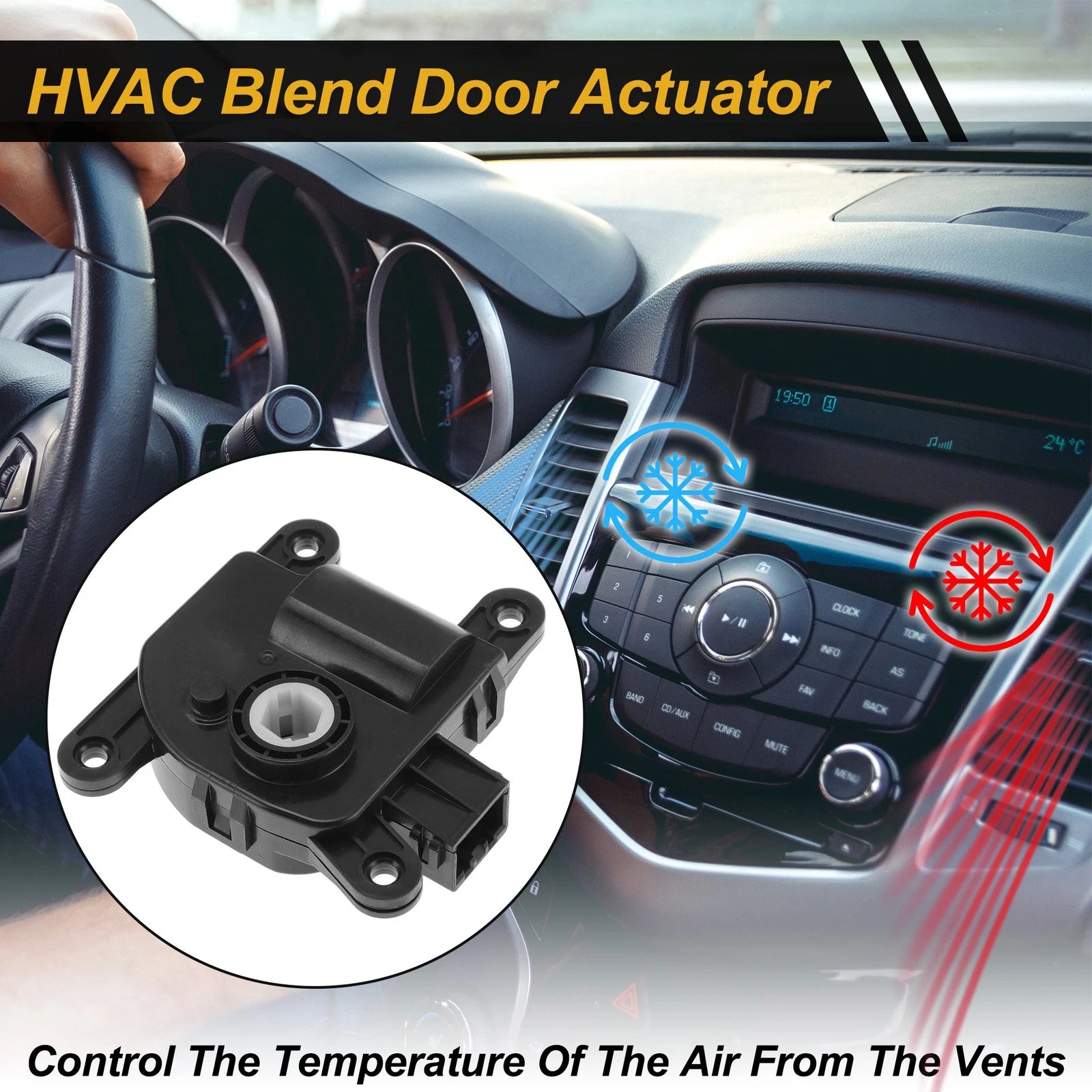 HVAC Heater Blend Door Actuator for Hyundai Accent (No. 971571JAA0)
