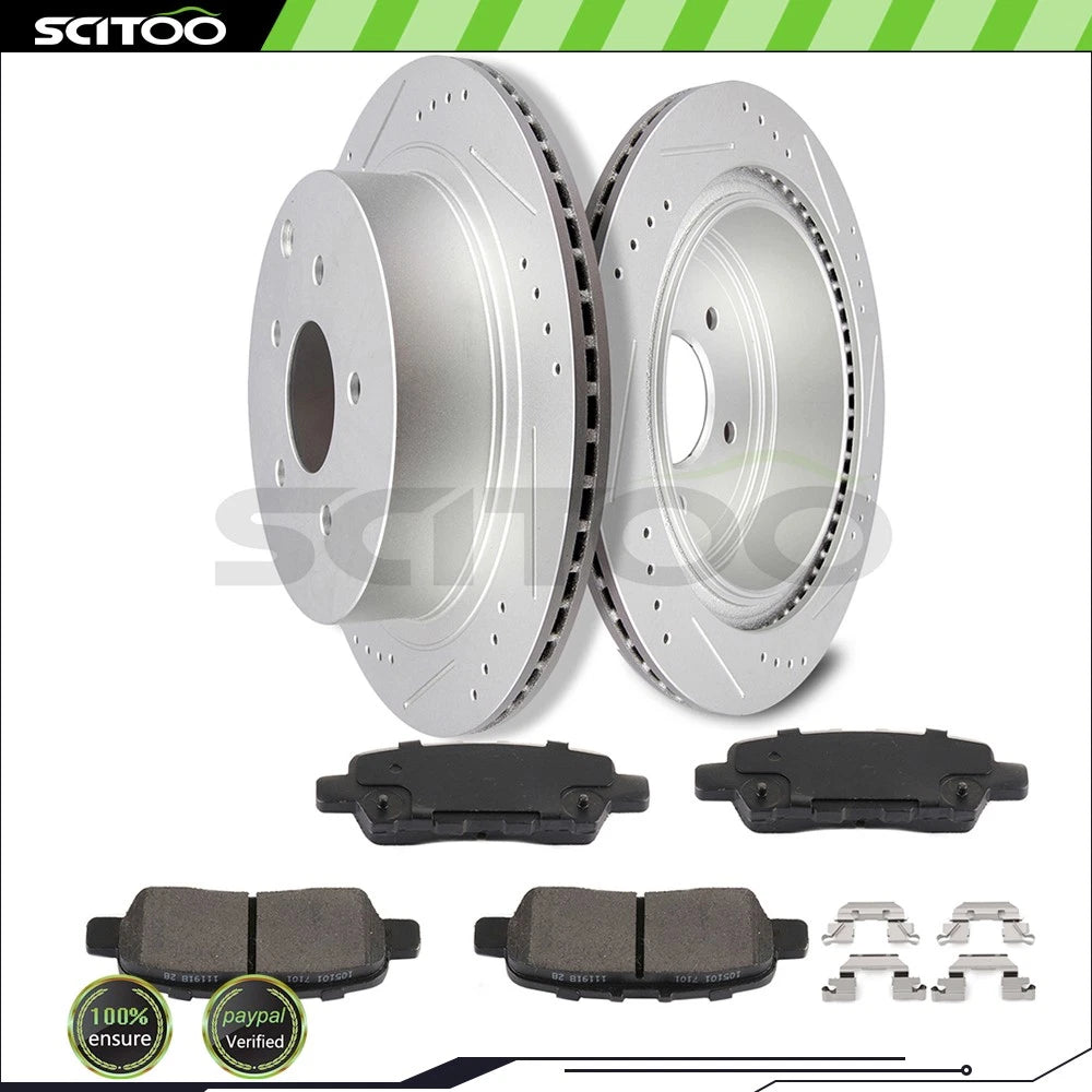 Rear Brake Rotors and Pads for Infiniti FX35 FX45 (2003–2008)