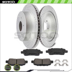 Rear Brake Rotors and Pads for Infiniti FX35 FX45 (2003–2008)