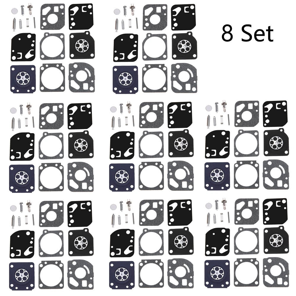 Set of 8 Carburetor Diaphragm Gasket Kit for ZAMA RB-29 RB29 C1U