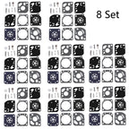 Set of 8 Carburetor Diaphragm Gasket Kit for ZAMA RB-29 RB29 C1U