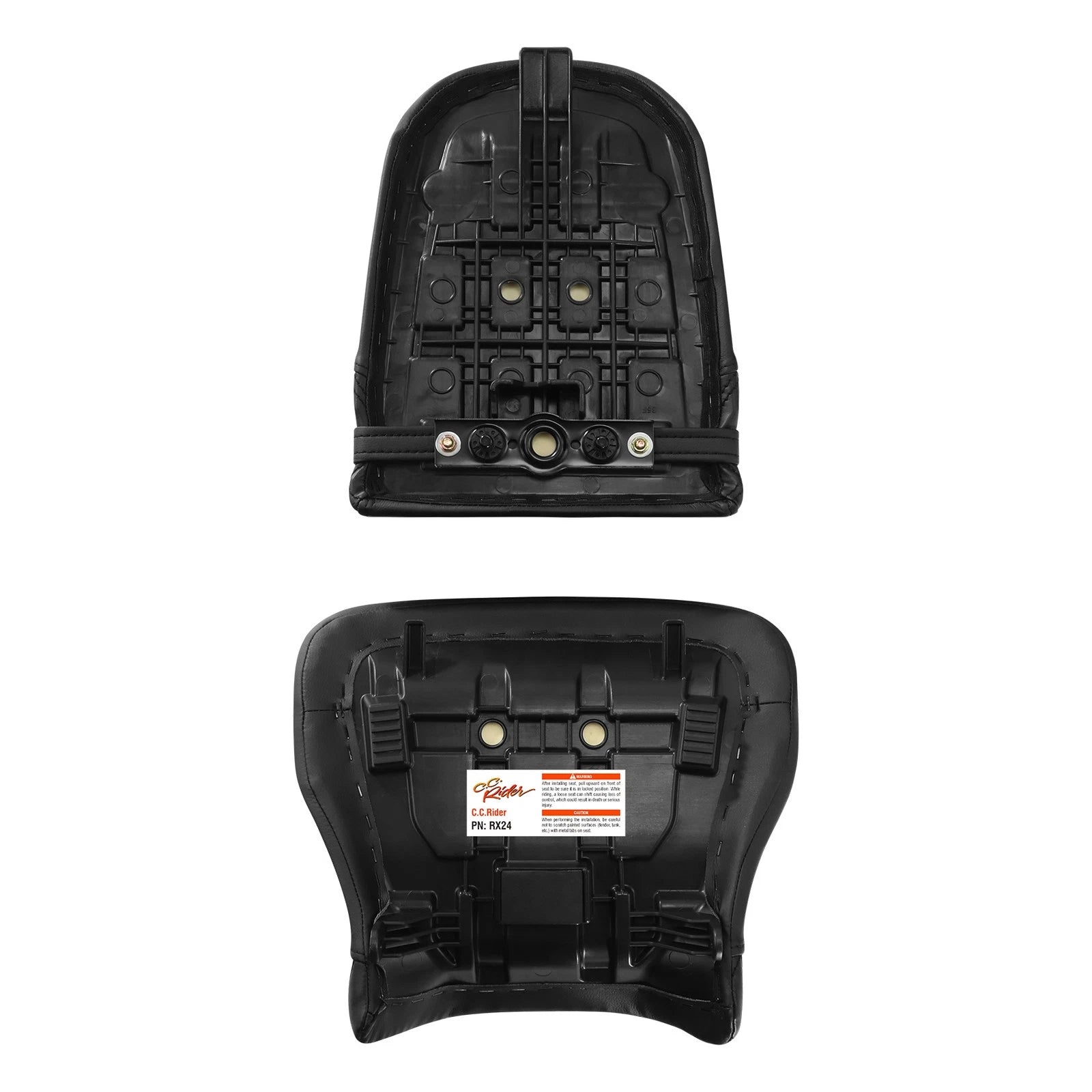 Seats for Suzuki GSXR1000 (2001–2002) - Black Rider Driver Passenger