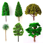 8cm Model Trees for Railroad Train Diorama Landscape Scenery