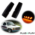 Smoked Front Side Marker Lamps for GMC C1500 C2500 C3500 K1500 K2500 K3500