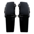 Hard Saddlebags for Harley Touring Road Glide King (1994–2013) 12 Black Latch