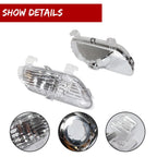 2X Clear Lens Chrome Rear Bumper Backup Lights for Corvette C6 (2005–2013)