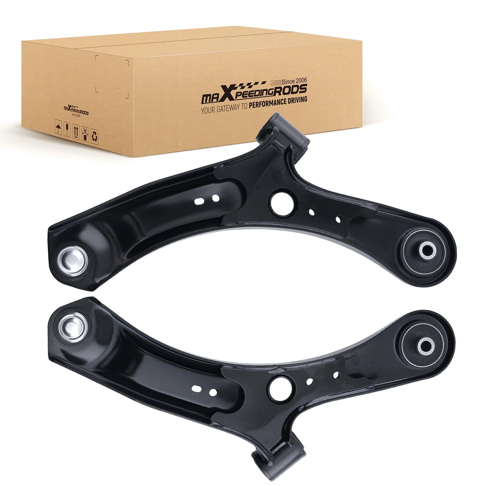 Front Lower Control Arms w/Ball Joints for 2007–2013 Suzuki SX4