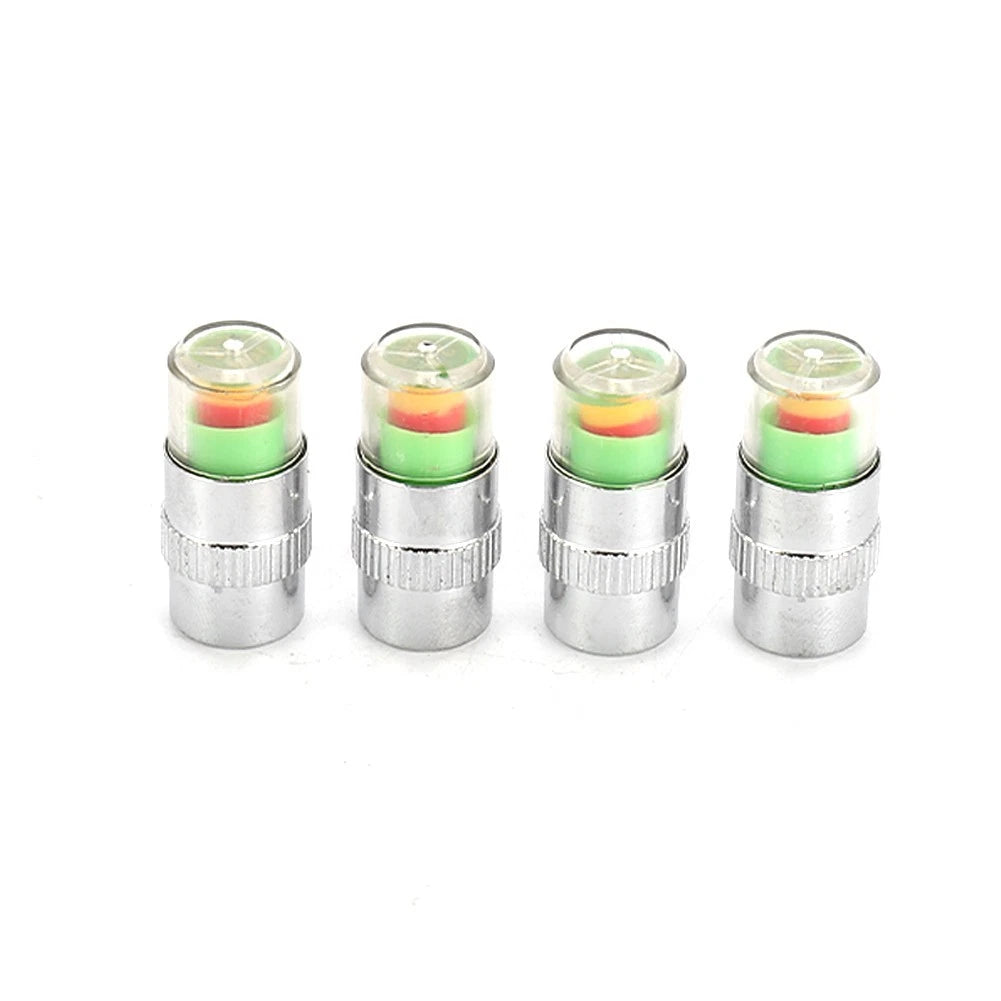 8Pc Tire Pressure Monitor Valve Cap with Sensor Indicator for