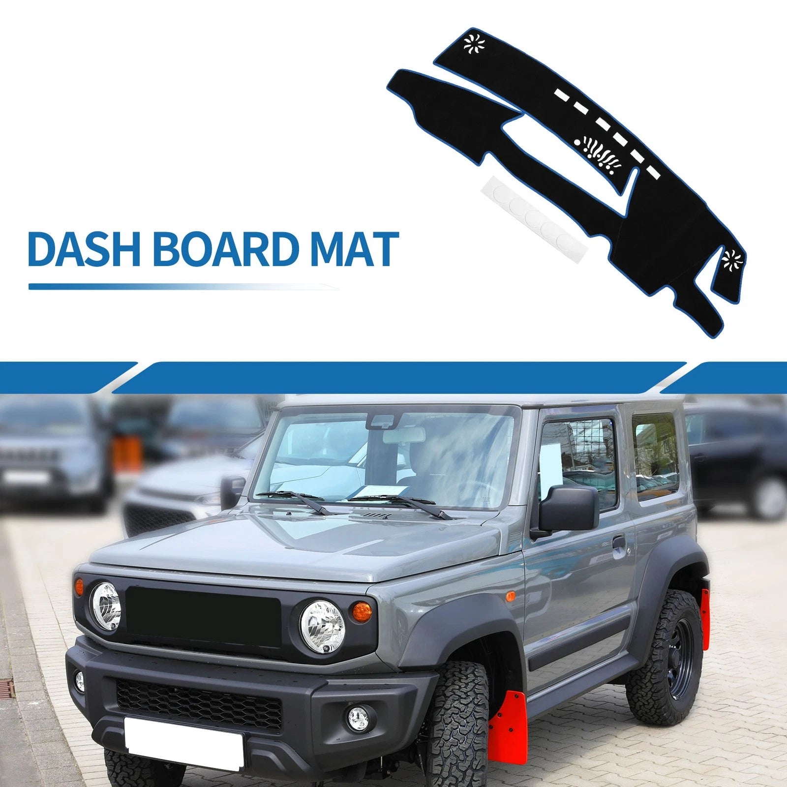 Dashboard Cover Mat for Lexus ES 300h (2021–2023) Sun Protector Black Blue