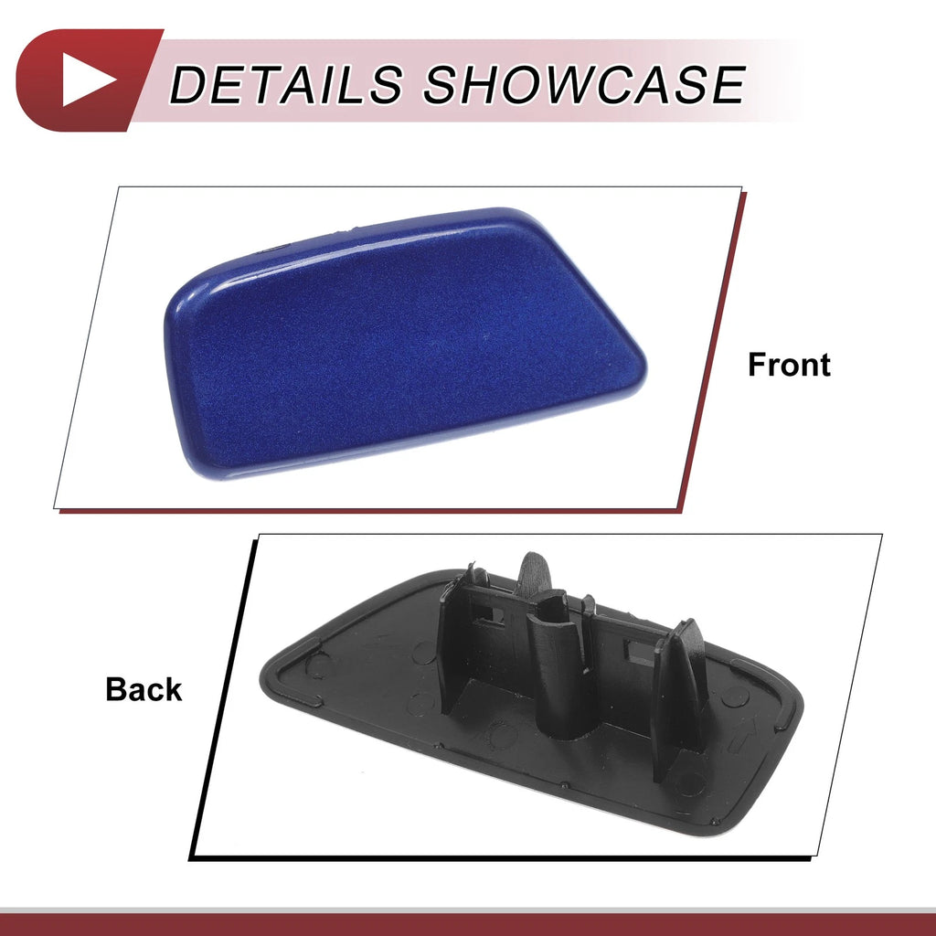 Front Right Washer Nozzle Cover Cap for Subaru Forester (2009–2012) Blue