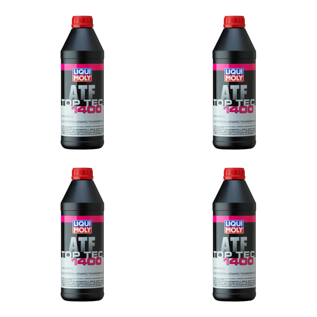 Set of 4 Liqui Moly Top Tec ATF 1400 Automatic Transmission Fluid (4L)