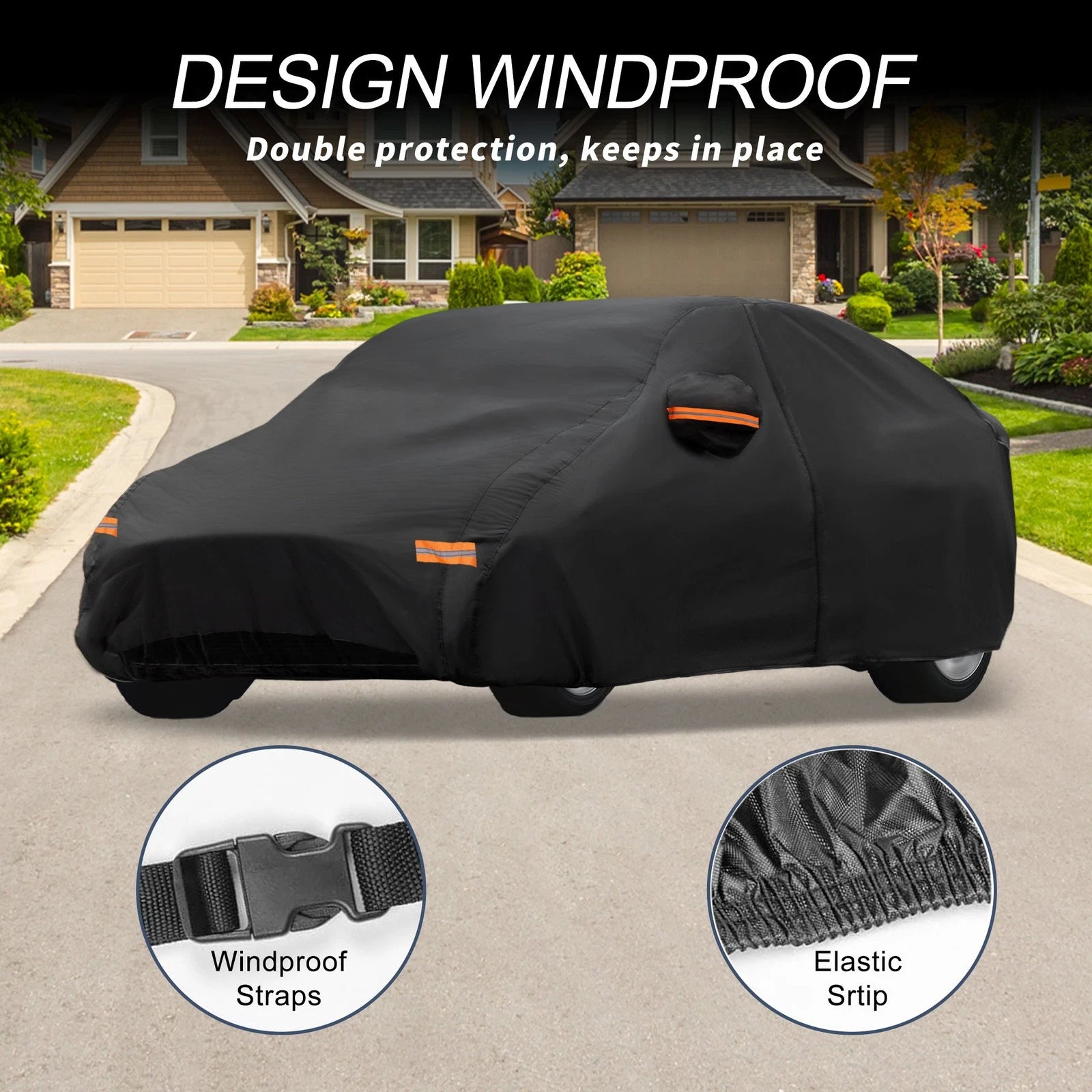 Waterproof 210D-PU Car Cover for Kia K5 (2021–2023)