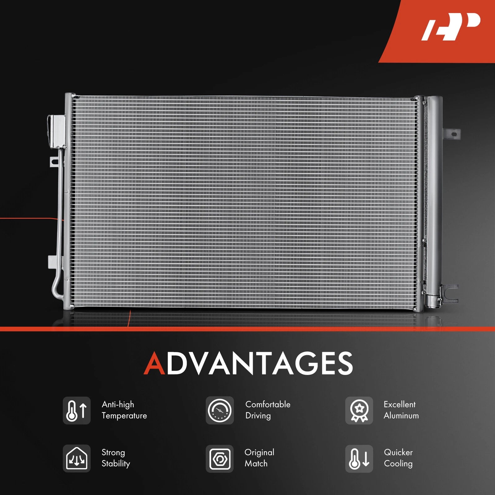 A/C Condenser with Receiver Drier for Cadillac XT4 (2019-2023)