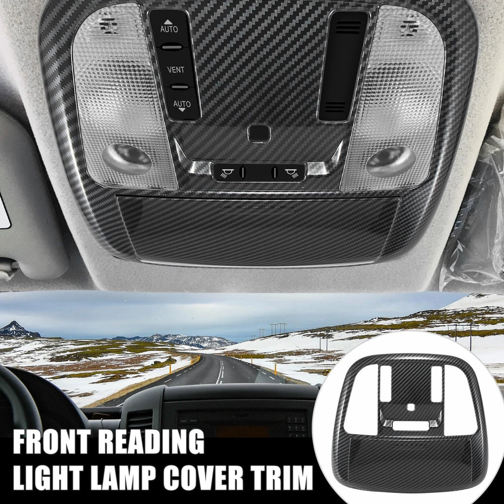 Carbon Fiber Roof Reading Light Cover Trim for Dodge Charger (2011–2021)