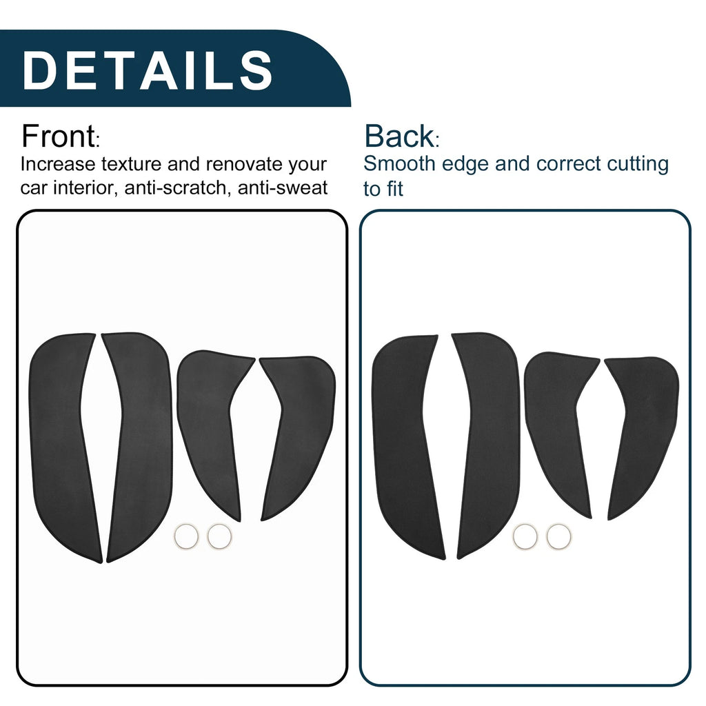 Set of 1 Car Door Leather Anti Kick Pad Sticker for BMW X1 (2011–2015)