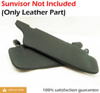 Sunvisors Covers for Ford Mustang (1994–2004) Black Leather Synthetic