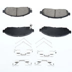 Set of 4 Front Ceramic Brake Pads for Nissan Frontier Pathfinder (2005–2019)