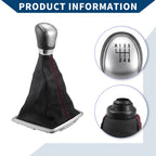 6 Speed Gear Shift Knob with Dust Cover for Ford Focus (2012–2018)