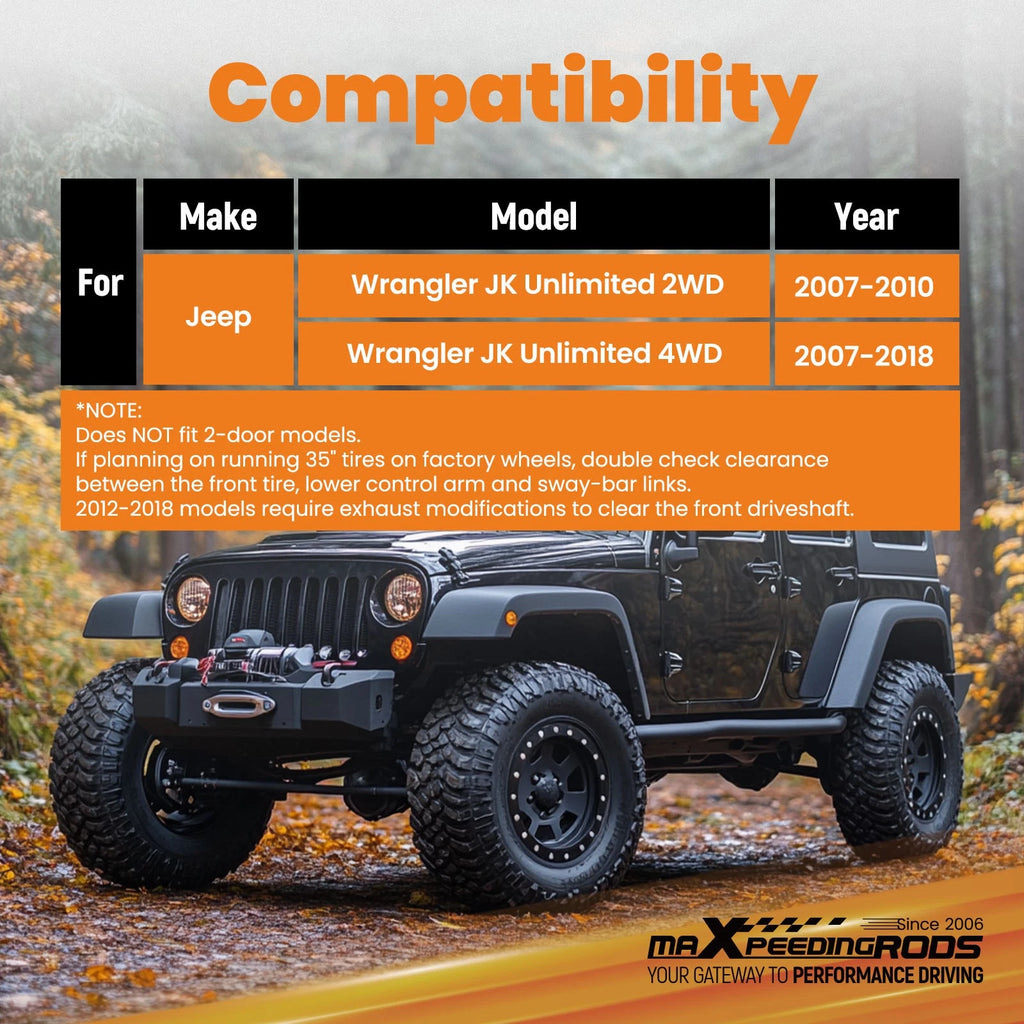 3.25" Lift Leveling Kit for Jeep Wrangler JK (2007–2018) 2WD/4WD Spacer