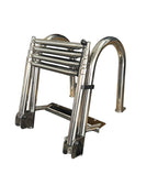 Folding 4 Step Telescoping Ladder for White Water B00351PL-WS (N/A)