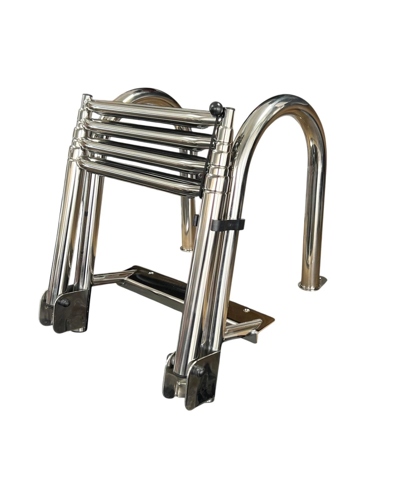 Folding 4 Step Telescoping Ladder for White Water B00351PL-WS (N/A)