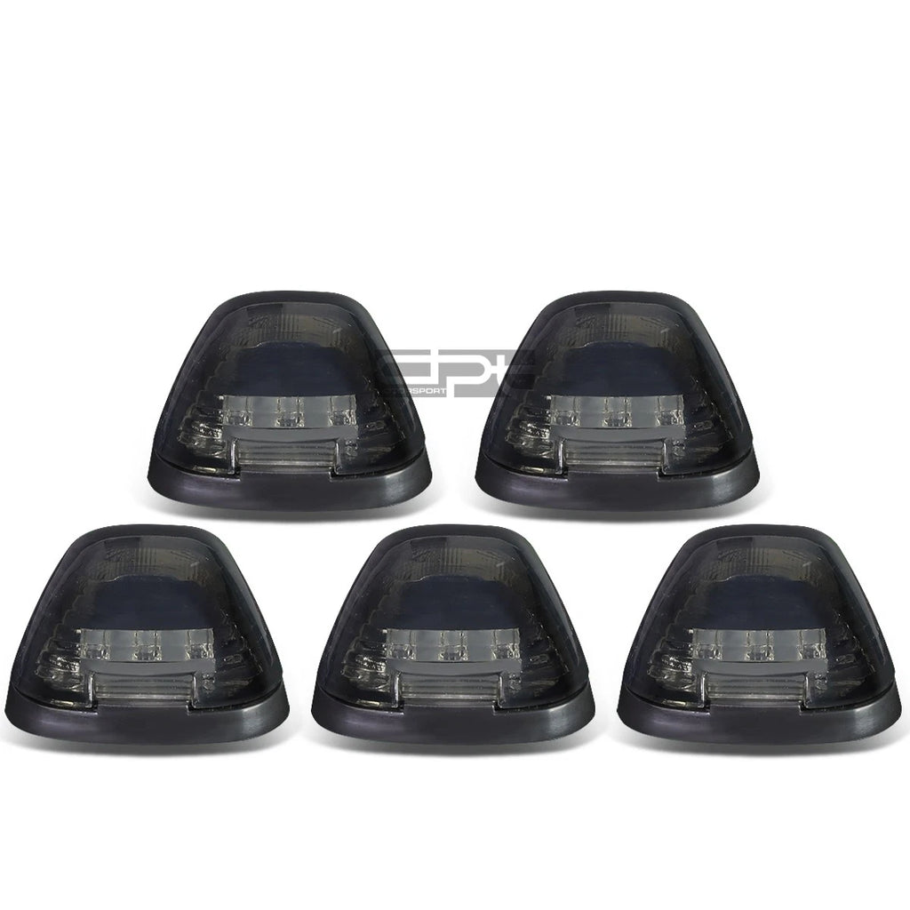 5Pcs Smoked Blue LED Cab Roof Running Lights for Ford Super Duty (1999–2016)