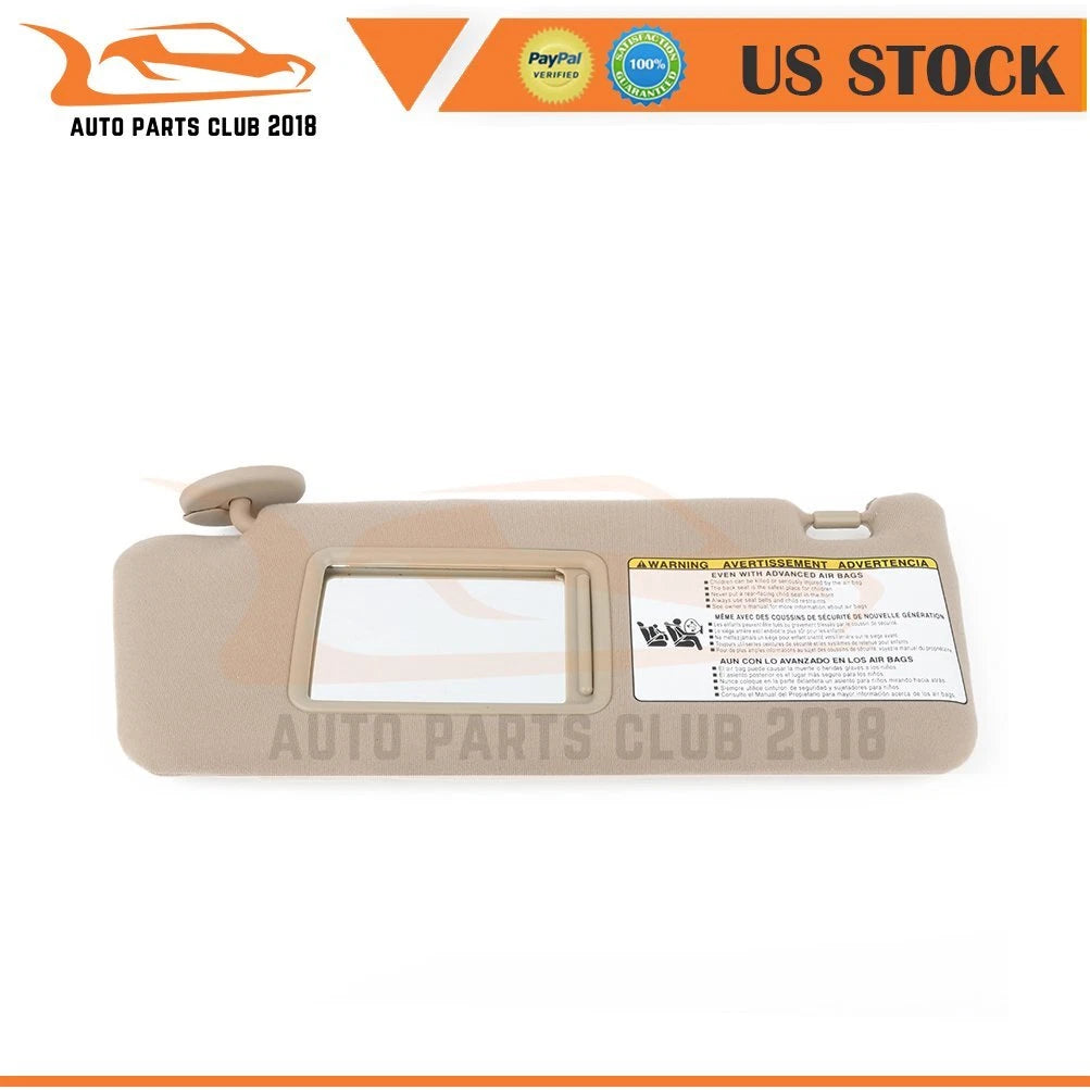 Tan Beige Cloth Sun Visor for Toyota Tacoma (2005–2014)