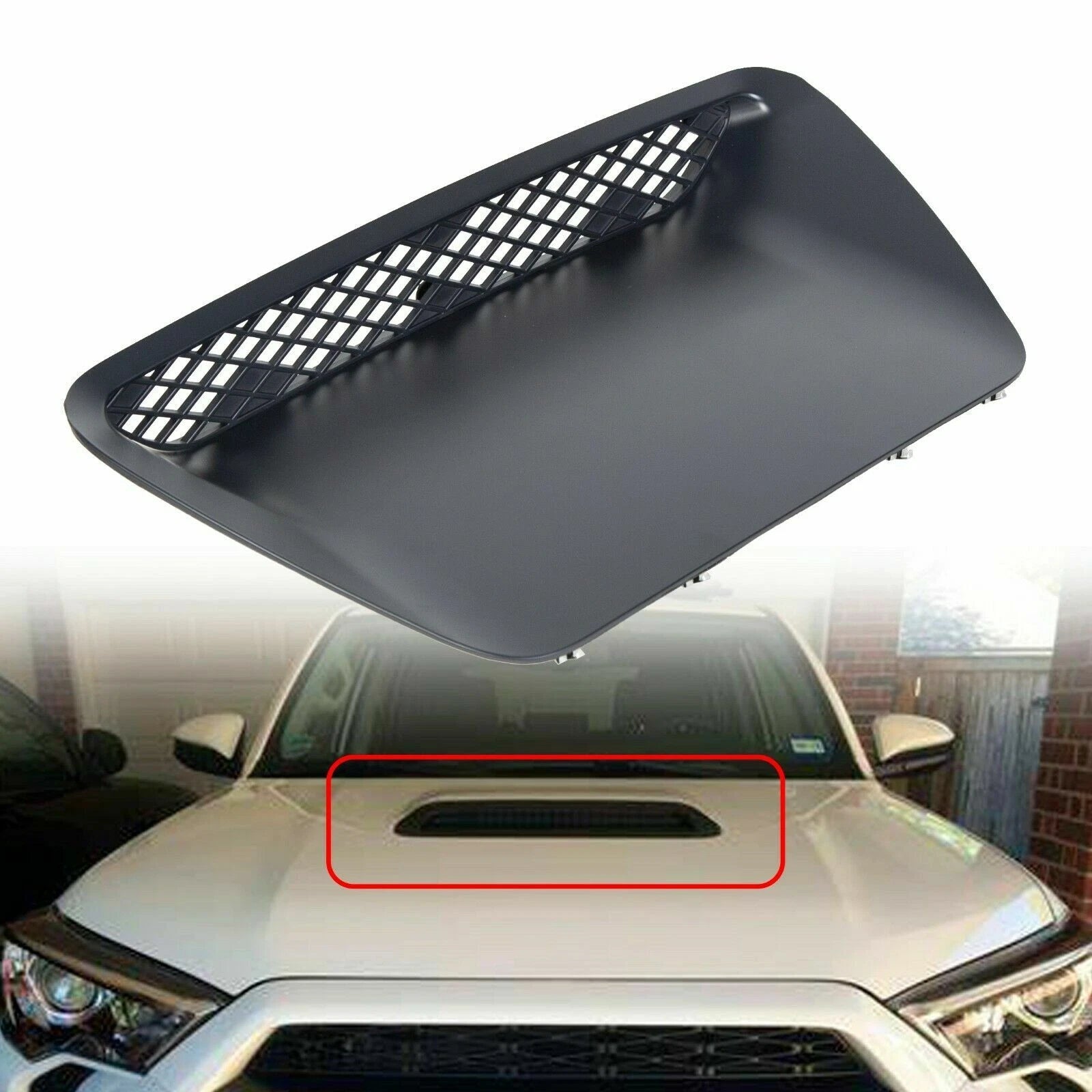 Air Flow Intake Scoop Molding Hood Vent Grille for Dodge Ram 1500 SRT-10 (2004–2005)