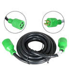 4 Prong 30 Amp Generator Extension Cord NEMA L14-30P to L14-30R (15ft)