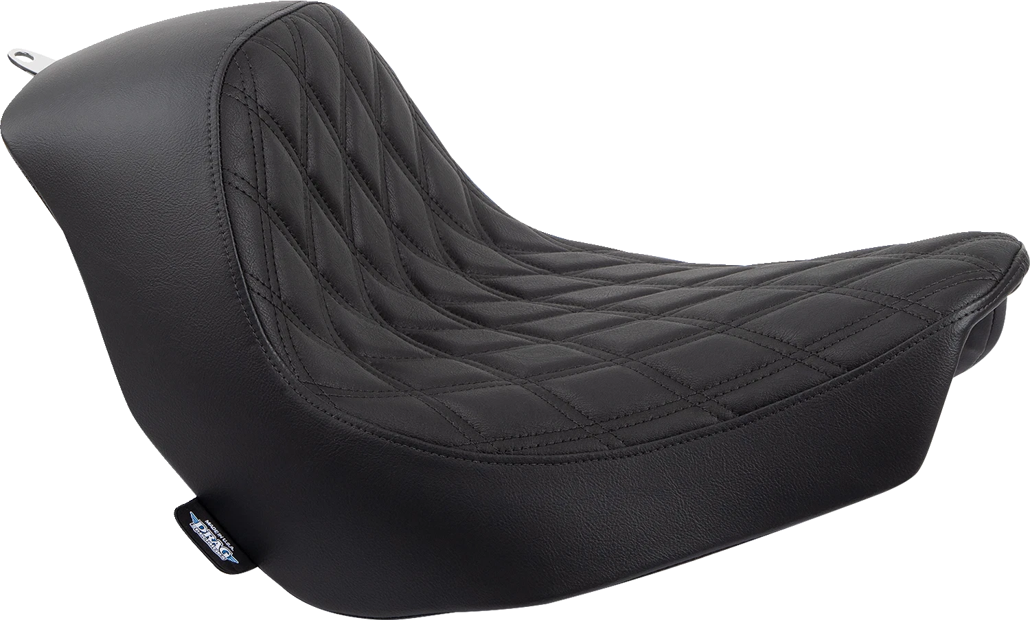 Solo Seat for Harley FL/FX (Drag Specialties, Double Diamond, Black Stitching)