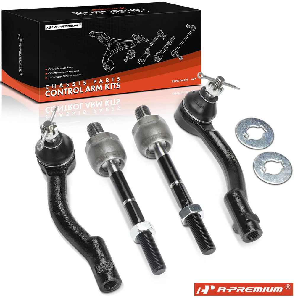 Set of 4 Tie Rod Ends for Hyundai Sonata Kia Optima 