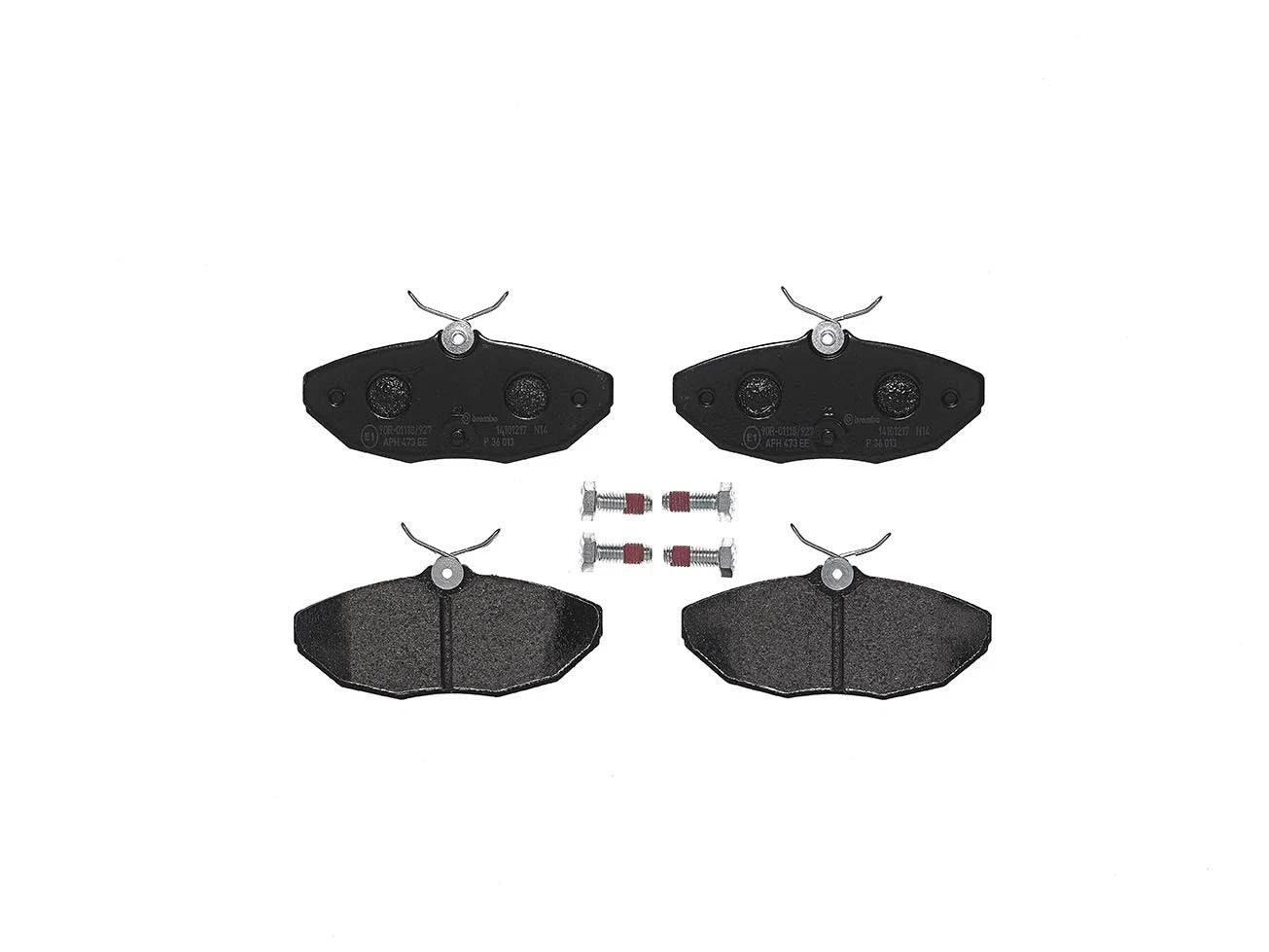 Brembo Rear Low Met Brake Pad Set for Ford Thunderbird Jaguar S-Type (2002–2005)