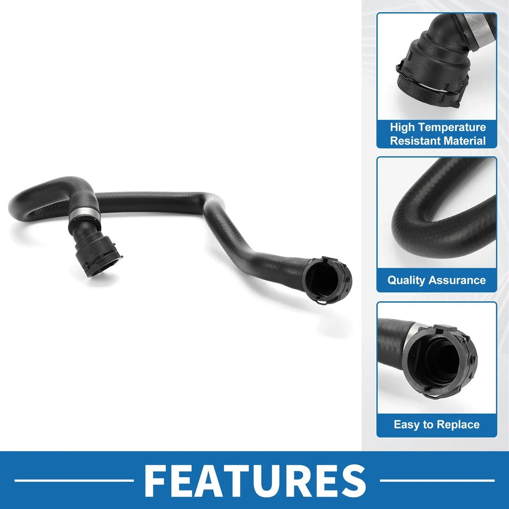 Radiator Hose 1 Pc for BMW 320i (2013-2015) Rubber Black