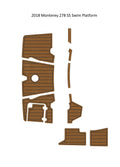 Swim Platform Step Pad for Monterey 278 SS (2018) - EVA Foam Teak Deck Mat