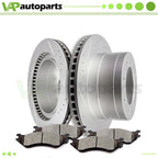Set of 4 Rear Brake Pads and Rotors for Dodge Ram 1500 (2006–2008) Ram 3500 (2003–2008) Drilled