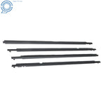 Set of 4 Window Moulding Trim Seal Weather Strips for Toyota Corolla (2009–2012)