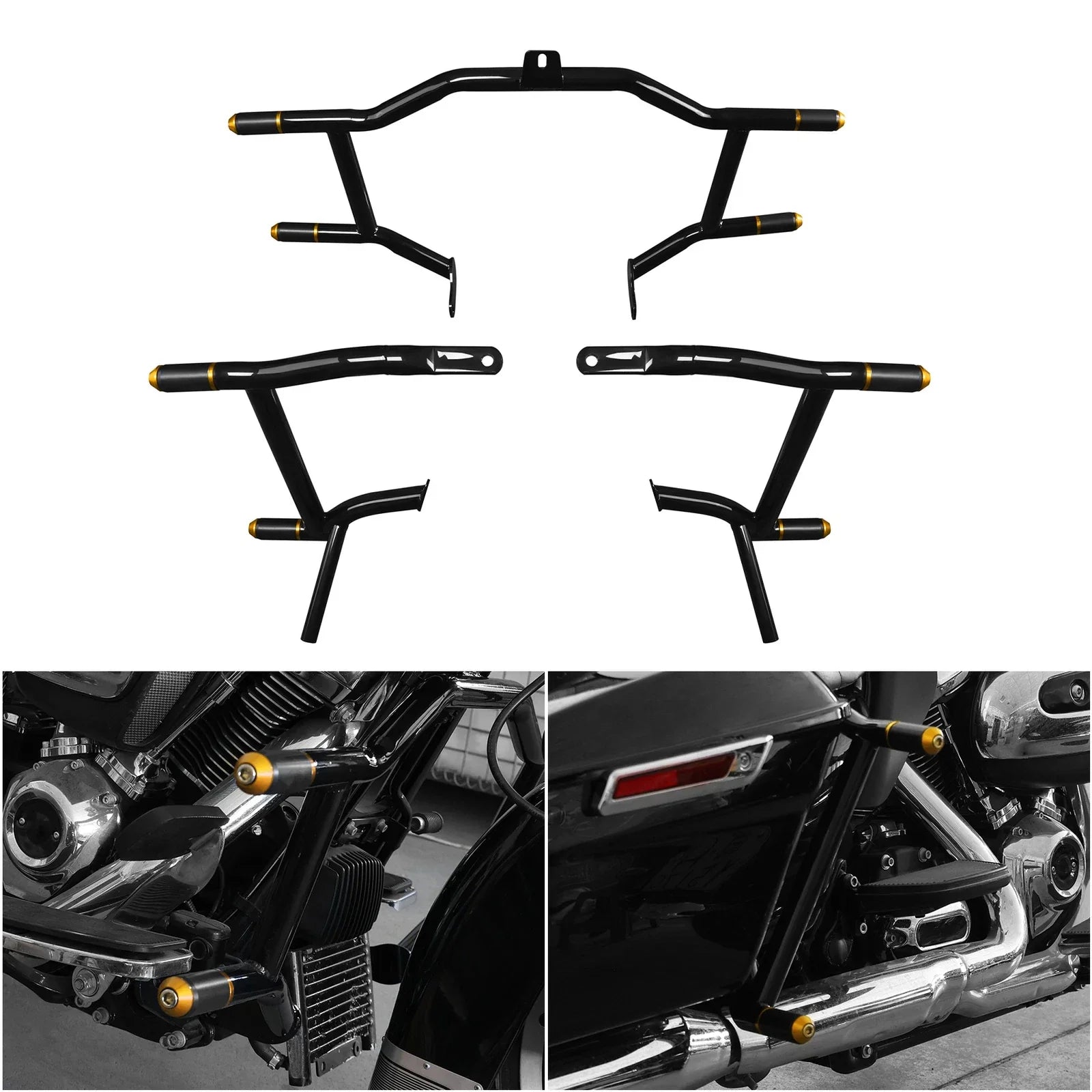 Highway Engine Guard & Saddlebag Rail Guards for Harley Touring (2009-2024)