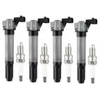 4X Ignition Coils + 4X Iridium Spark Plugs for Fiat 500 (2012–2016) C1815 3144