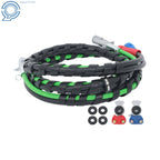 Set of 2 Air Line Hose Assemblies for Semi Truck Tractor Trailer (12 Ft)